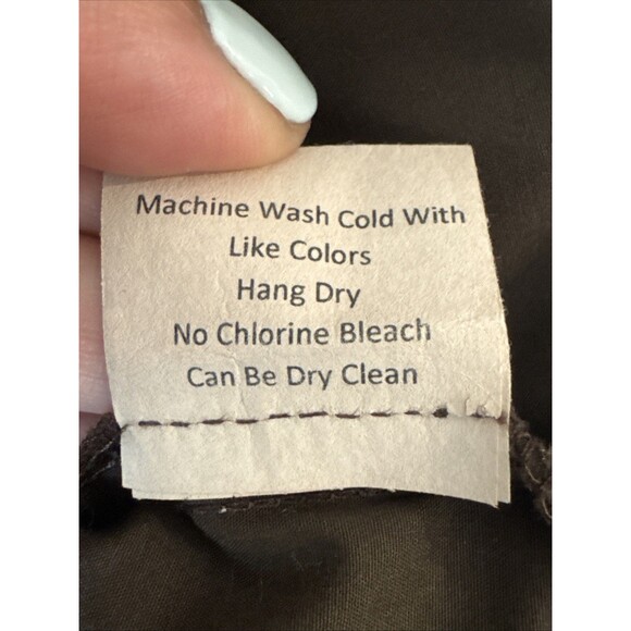 Ann Mashburn Size Small Pleated 3/4 Sleeves Mini Cotton Dress Brown Women’s - Picture 9 of 10